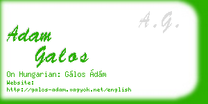 adam galos business card